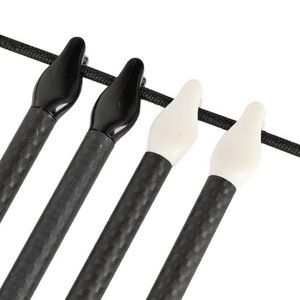 Plumes de flèche plates en forme de V, diamètre intérieur 6,2 mm, en plastique, pour flèches en carbone de tir à l'arc équin - Product Image 5