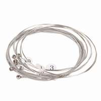 Cordes de guitare électrique Tucana Nickel Wound - Finition argentée mate, bonne qualité, calibre 500, emballées dans une boîte en papier (OEM disponible)