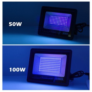 Lampe à lumière noire ultraviolette 395nm IP65, éclairage de scène extérieur, lampe UV pour événements festifs, certifiée CE, corps en plastique, 110V AC - Product Image 3