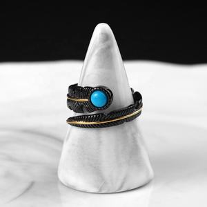 Parures de bijoux en acier inoxydable de haute qualité, design plume, style vintage et tendance, vente en gros - Product Image 4