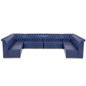 Hiện đại hình chữ U bar phòng chờ Booth chỗ ngồi với bọc da chính hãng cho nhà hàng và KTV - Product Image 2