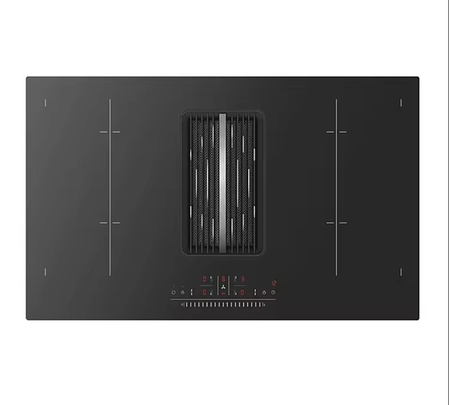 7200W Built-in Induction Cooktop with Integrated Extractor Hob - High Efficiency and Safety Features