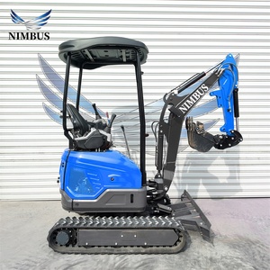 Mini-pelle hydraulique NIMBUS Global Agents de 2 tonnes avec système de pilotage hydraulique, cabine en option, pour travaux de construction résidentielle - Product Image 3