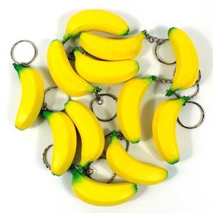Nuevo Llavero Mini Banana Squishy 2026 de Espuma PU de Levantamiento Lento, Juguete de Fruta con Logotipo Personalizado e Impresión Digital para Promoción de Marca - Product Image 1
