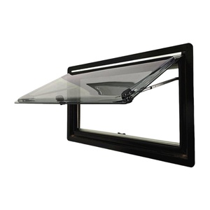 Ventana para <span class=keywords><strong>caravana</strong></span>/RV MAYGOOD negra de 900x550 mm con marco de aluminio y <span class=keywords><strong>mosquitera</strong></span> - Product Image 2