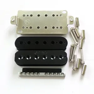 Nikkel Grondplaat Humbucker Gitaar Pickup Kit Voor Verkoop Met Hoge Kwaliteit Uit China Factory Diy Gitaar Pickup Onderdelen