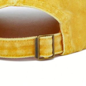 Casquette de baseball pour femme en coton 100 % à 6 panneaux avec fermeture à boucle métallique et logo sur les panneaux avant et arrière – Vente en gros - Product Image 5