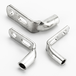 ขั้วต่อสายไฟทองแดงแบบหัวแหลมสองรู 90 องศา JG-2 แบบอัดเย็น ขั้วต่อสายไฟแบบมุมฉากสองรู ปรับแต่งได้ - Product Image 1