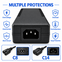 Adaptateur secteur de bureau 24V 4A personnalisé OEM ODM avec prise UK EU AU US pour passerelle domestique, concentrateur Ethernet, ordinateur, écran et équipement audio