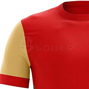 Men's Soccer Jersey 100% Polyester Custom Logo Design Customized Color Team Name High Quality Wholesale Price OEM Service - Product Image 4