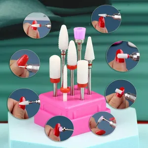 Juego de 7 Fresas de Cerámica para Manicura, Juego de Brocas de Cerámica para Manicura - Product Image 4