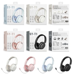 Écouteurs <span class=keywords><strong>sans</strong></span> <span class=keywords><strong>fil</strong></span> pliables SY-T1, vente flash, basses profondes, stéréo HiFi, avec microphones intégrés, effet 3D, casque de jeu - Product Image 3