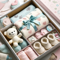Scatola custom di lusso per bambini scatola di cartone riutilizzabile design regalo per bambini set regalo per neonato cassetto scatola ricordo