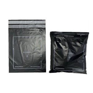 100% bolsas de almidón de maíz biodegradables PLA bolsa de embalaje de ropa compostable <span class=keywords><strong>con</strong></span> <span class=keywords><strong>grifo</strong></span> autoadhesivo - Product Image 1