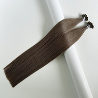 Alta calidad Super doble dibujado punta plana Ktips SDD gris ahumado Rubio Remy extensiones teñidas fábrica venta al por mayor precios listo Stock