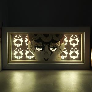 5 Styles de Lampes Boîte à Ombres en Papier Découpé <span class=keywords><strong>JoJo</strong></span>'s Bizarre Adventure Kujo Jotaro, Lumière Nocturne à Changement de Couleur, Série d'Anime Cartoon - Product Image 1