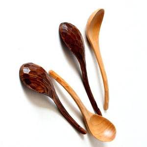 Ensemble de cuillères en bois à motif écaille de tortue, réutilisables, parfaites pour les fêtes, les mariages, les cadeaux promotionnels d'entreprise - Product Image 6