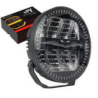 Feux de route LED certifiés ECE R148 R149 9 pouces 240W avec feux de position dynamiques blancs et ambrés pour accessoires Volvo Fh4 Scania