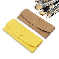 Boîte à bijoux en suède pour emballage de bijoux 2025, sac cadeau noir, boîtes d'emballage, sac à bouton pression en microfibre avec carte insérée