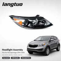 Phare de remplacement en plastique résistant aux UV, de qualité supérieure, conforme aux normes américaines, pour Kia Sportage 2014-2016 92101-3W710 / 92102-3W710