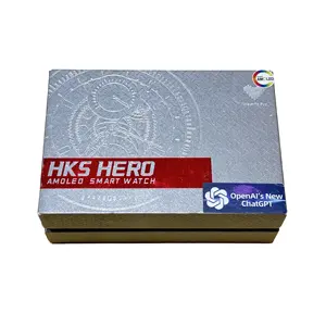 HK5 Hero OMALED智能手表1.5英寸圆形智能分屏指南针BT呼叫HK5HERO聊天GTP智能手表reloj