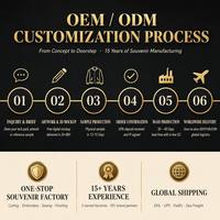 Broderie 3D Dragon Effet Satiné Personnalisée OEM ODM Marque Privée Faible MOQ Échantillon Remboursable Souvenir Personnalisable pour Marques