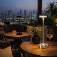 Lampe de bureau LED moderne en métal, rechargeable par USB, à commande tactile, sans fil, flexible, écologique, CRI 95 élevé, à intensité variable, pour lecture et veilleuse