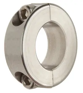 Shaft Retention Collar 2 Counterbored Holes Fixed Type 5/8" Stainless Steel Double Split Shaft Collar