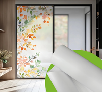 TREES-WF1212 - Suministro al por Mayor de Fábrica |   Película Esmerilada de PVC Autoadhesiva Mate para Ventanas de Vidrio, Distribuidores y Tiendas Minoristas
