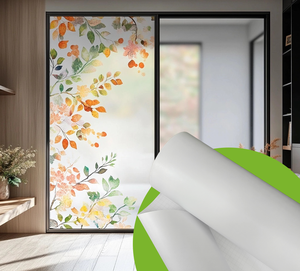 TREES-WF1212 - Suministro al por Mayor de Fábrica |   <span class=keywords><strong>Película</strong></span> Esmerilada de PVC Autoadhesiva Mate para Ventanas de Vidrio, Distribuidores y Tiendas Minoristas - Product Image 4