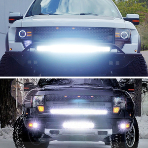 Faro delantero 4D de doble color para coche, barra de luz led ip68, impermeable, todoterreno, venta directa de fábrica - Product Image 6