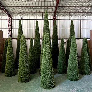 Árbol Artificial Cónico de Ciprés y <span class=keywords><strong>Pino</strong></span> para Decoración de Paisajes, Bodas, Hoteles y Pascua, Ecológico, de Plástico Verde - Product Image 2