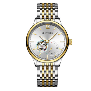Elegante Reloj Mecánico Automático de Esqueleto, Resistente al Agua, Luminoso, Reloj de Pulsera de Acero Inoxidable a la Moda - Product Image 1