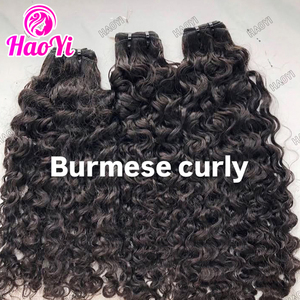 批发越南缅甸卷发束未经处理的双纬发挥舞着100% 人发 - Product Image 2