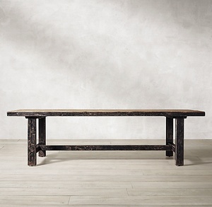Table à manger en bois style chinois Antique, meuble de salon, Shabby et <span class=keywords><strong>Chic</strong></span>, pour événements anciens, ferme de mariage - Product Image 2