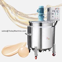Huile Savon Saponification Acier Inoxydable Agitateur Liquide Chauffage Électrique Navire De Mélange Réservoir De Mélange Gainé