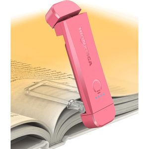 HIONXMGA Clip On Book Light Touch Control Rechargeable <b>LED</b> Reading Lamp For <b>Bed</b> And Books With 3 Amber Colors - Product Image 1