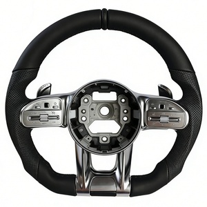 Volante de Cuero Real Personalizado para <span class=keywords><strong>Mercedes</strong></span> Benz W221 W238 W253 W447 W463 W639 C43 C63 C63s - Product Image 4