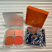Palette de fard à joues et illuminateur en promotion, sans talc, soyeuse, facile à estomper, poudre pour les joues, maquillage cosmétique avec miroir intégré
