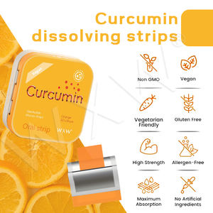 Tiras Orales de Curcumina para Suplementos Dietéticos al por Mayor, Tiras Orales Pediátricas, Sabor Naranja, Tiras Orales Antioxidantes - Product Image 5