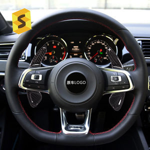 Paddle del cambio del volante in fibra di carbonio ES per <span class=keywords><strong>accessori</strong></span> per auto in carbonio Volkswagen <span class=keywords><strong>Golf</strong></span> <span class=keywords><strong>7</strong></span> - Product Image 2