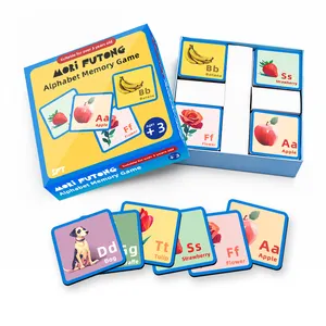 Cartes éducatives personnalisées SFT Cartes d'apprentissage mémoriser des cartes de l'alphabet anglais pour enfants étudiants