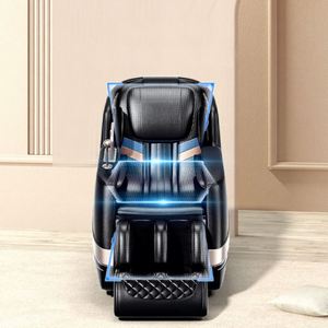 Fauteuil de massage Shiatsu personnalisé SL à double rail, mouvement 4D, capsule spatiale, fauteuil de luxe intelligent pour la maison, avec compression chaude et air - Product Image 2