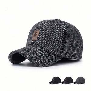 Casquette de sport automne-hiver pour hommes d'âge moyen et seniors, casquette de baseball en coton pour cyclisme en extérieur, style urbain, chaude et protectrice pour les oreilles - Product Image 2