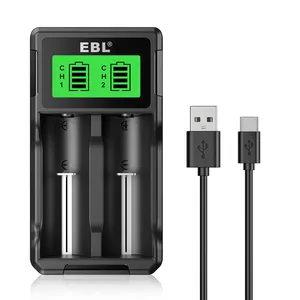 EBL SW-3K chargeur de batterie universel 18650 pour batteries rechargeables 3.7V Lithium ion Ni-MH Ni-CD