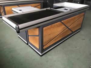 Nuevo estilo comercial Metal Checkout Counter Bill Desk Supermercado Checkout <span class=keywords><strong>Caja</strong></span> <span class=keywords><strong>registradora</strong></span> - Product Image 5