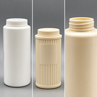 Bouteille de poudre pour bébé de 300 ml, conteneur vide pour poudre de talc, tube droit en plastique, flacons avec tamis, impression de logo personnalisée