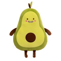 Avocado-pluche kussen speelgoed, schattig fruit pluche knuffel, groot knuffeldier voor bed, superzacht voor het slapen