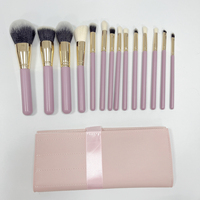 Vente en gros de 15 pinceaux de maquillage personnalisés Set de maquillage professionnel pour fond de teint