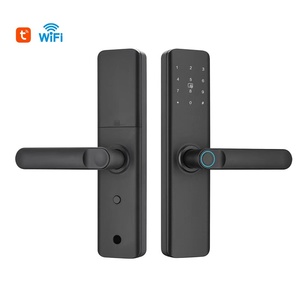 Tuya tongtong Wifi khóa thông minh gỗ xuyên biên giới dấu vân tay mật khẩu Đặc biệt hợp kim nhôm hệ thống an ninh nhà cho đám mây khách sạn - Product Image 3